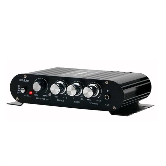 Amplificador de Cine en Casa -838, Amplificador de Potencia HiFi de 2.1 Canales, Amplificador de Sonido para Coche, Reproductor Multimedia, Subwoofer, Bluetooth, A