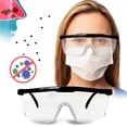 thumbnail image 1 of Anti-dust Goggles, Lightweight 149x59mm Transparent Shooting Ranges Anti-scratch Coating Anti-Fog Goggles With Anti-Fog Goggles For Polishing For Experiment Bright Black,sand, 1 of 8
