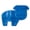 Blue, variant on Bullymake Nylon Yellow Corn Cob Dog Toy - Bacon Flavor, Tough Chew