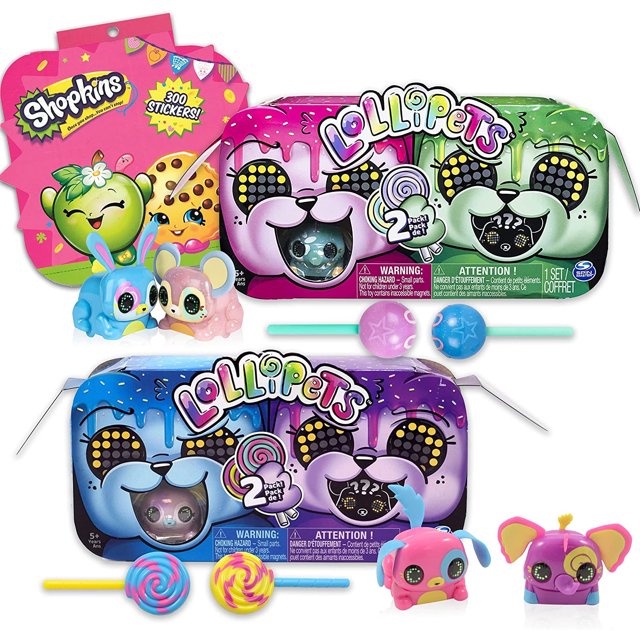 Lollipets Mini Animal Figurines Bundle ~ 4 Pack Lollipets Mi Lollipets Lollipets