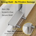 thumbnail image 4 of ChrumpTon Window Locks, 6 Sets Sliding Window Safety Locks with Key, Adjustable No-Drill Window Stopper for Sliding Windows & Doors, Space-Saving Security Bar Alternative (Silver), 4 of 7