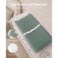 thumbnail image 3 of Cambiador para bebés Blissful Diary, verde romano, 79 x 41 x 11 cm, 3 of 7