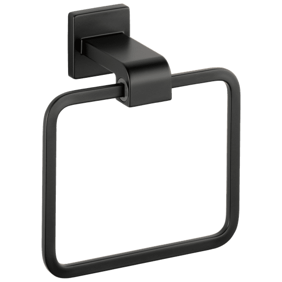 Delta Ara Towel Ring, Matte Black