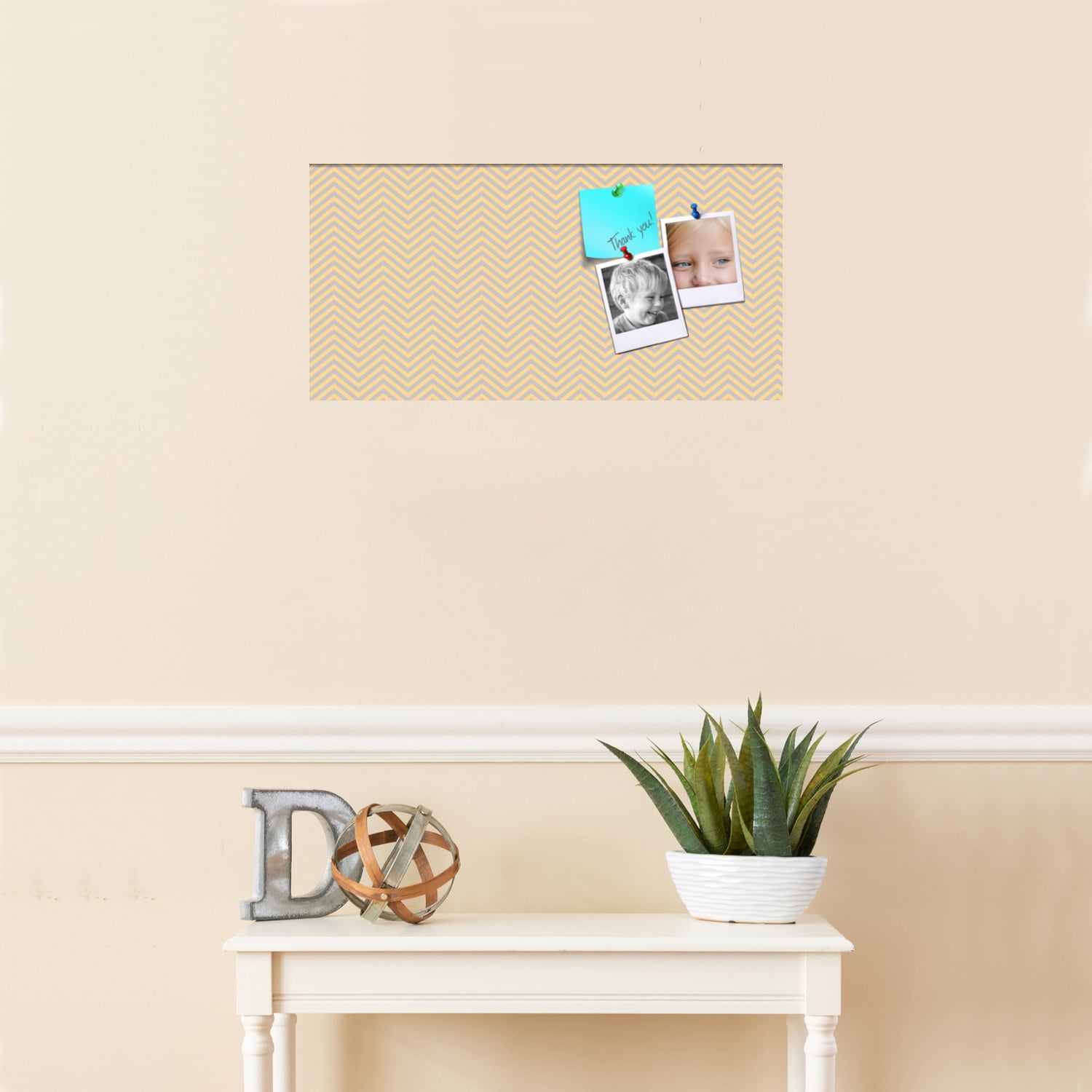 PinPix ArtToFrames 22x10 Custom Cork Bulletin Board    Poster Board Has a Fabric Style Canvas Finish, Framed in Satin Black (PinPix-263)