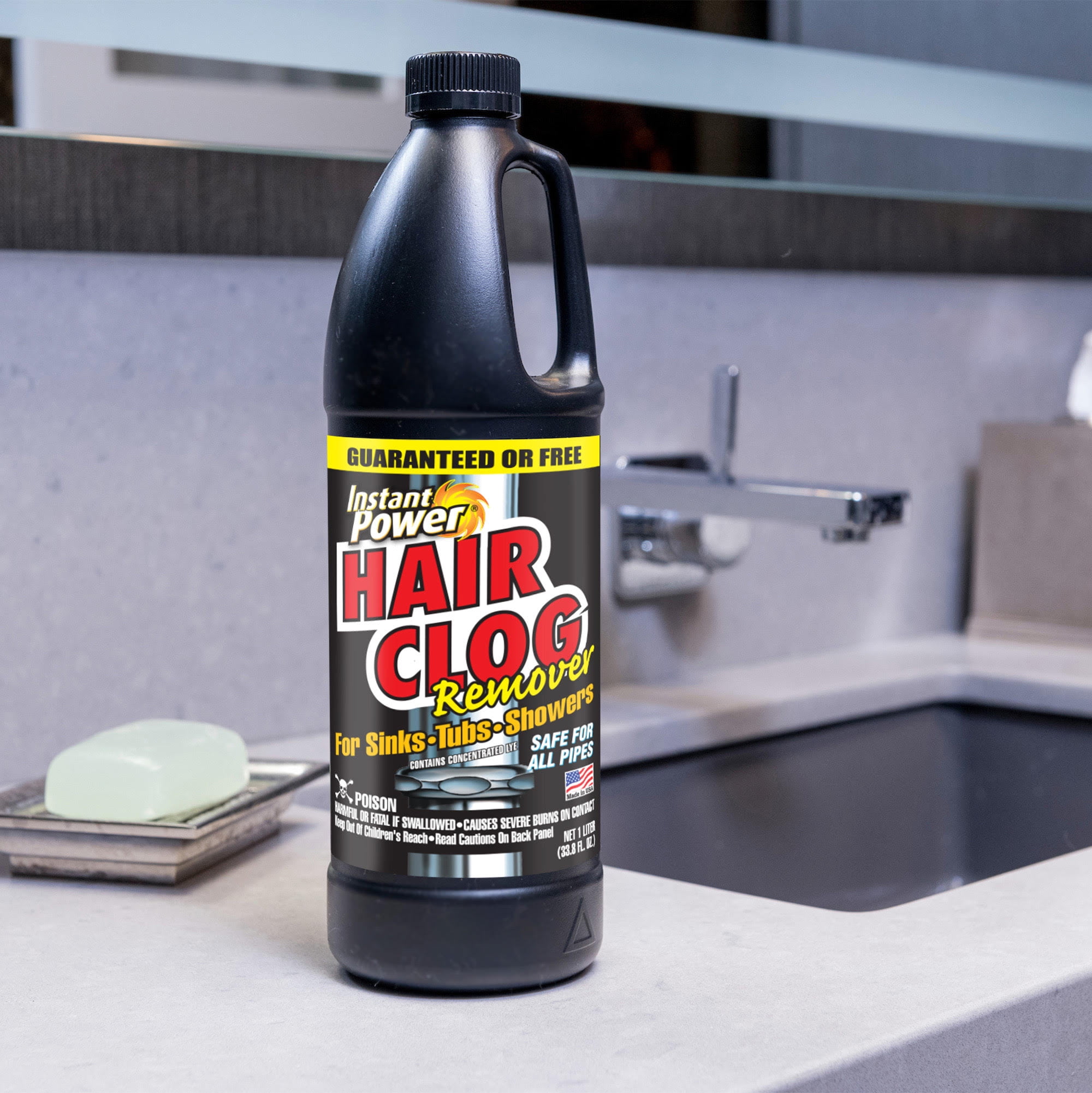 Whink Hair Clog Blaster Liquid Drain Clog Remover-6217, 32 fl oz 