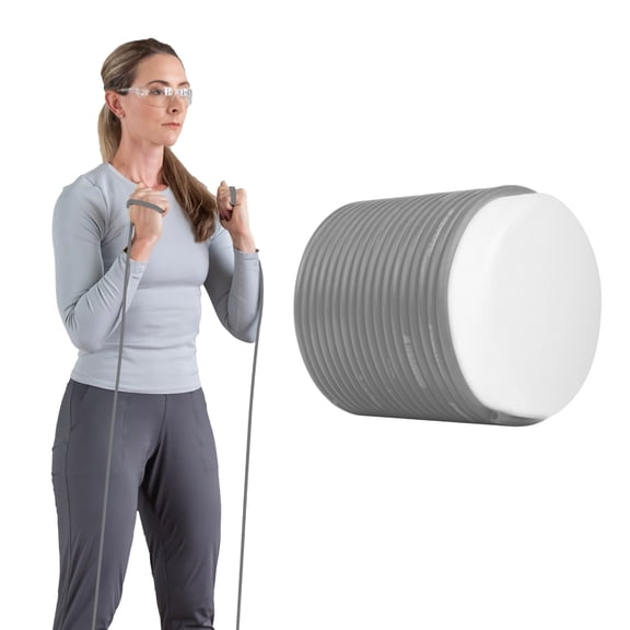 THERABAND Latex Resistance Tubing, Silver, Super Heavy Level 6, 25 ft Roll, Professional Grade for Upper and Lower Body Workouts, Cut-to-Length, Color-Coded Resistance Levels