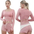 thumbnail image 5 of HBYJLZYG Yoga Clothing Suit Set,5Pcs Yoga Clothing Suit Set Tracksuit Running Gym Winter Fitness Clothing Womens, 5 of 9