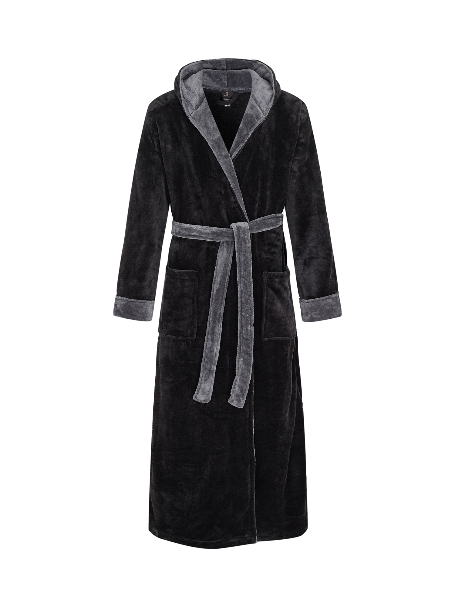 FashGudim Mens Robes Big and Tall with Hood Full Length Plush Long Robe ...