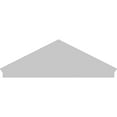 thumbnail image 5 of Ekena Millwork 74"W x 25-3/8"H x 2-3/4"P (Pitch 6/12) Peaked Cap 3 Spoke Architectural Grade PVC Combination Pediment, 5 of 8