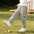 thumbnail image 2 of Bovxnpu Unisex Boys Sweatpants Comfortable Sweatpants for Kids Casual Trousers, 2 of 6