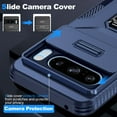 thumbnail image 4 of Allytech Rugged Case for Google Pixel 8, [Slide Camera Cover] [360° Rotating Kickstand] [Military Protection] Non-Slip Anti-Fall Anti-Scratch Shockproof Heavy Duty Case - Blue, 4 of 8