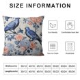 thumbnail image 5 of COMIO Chinoiserie Pillow Cover Blue Birds Flowers Throw Pillow Covers Asian Traditional Pattern Blue and White Porcelain Color Pillowcase Cushion Covers for Sofa Couch Living Room, 5 of 5