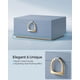 thumbnail image 3 of Joyero SONGMICS Misty Blue de 2 capas con asa y bandeja, 3 of 7
