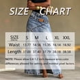 thumbnail image 5 of Morttic Women's Wash Denim Long Maxi Skirt – High Waist Relaxed High Slit Classic Back Pocket Western Streetwear A-Line Skirt Blue，S, 5 of 5