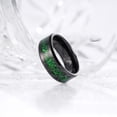 thumbnail image 6 of King Will DARGON 8mm Green and Black Celtic Dragon Tungsten Carbide Ring Wedding Band for Men Women Polished Finish Beveled Edge Comfort Fit Size 9, 6 of 8