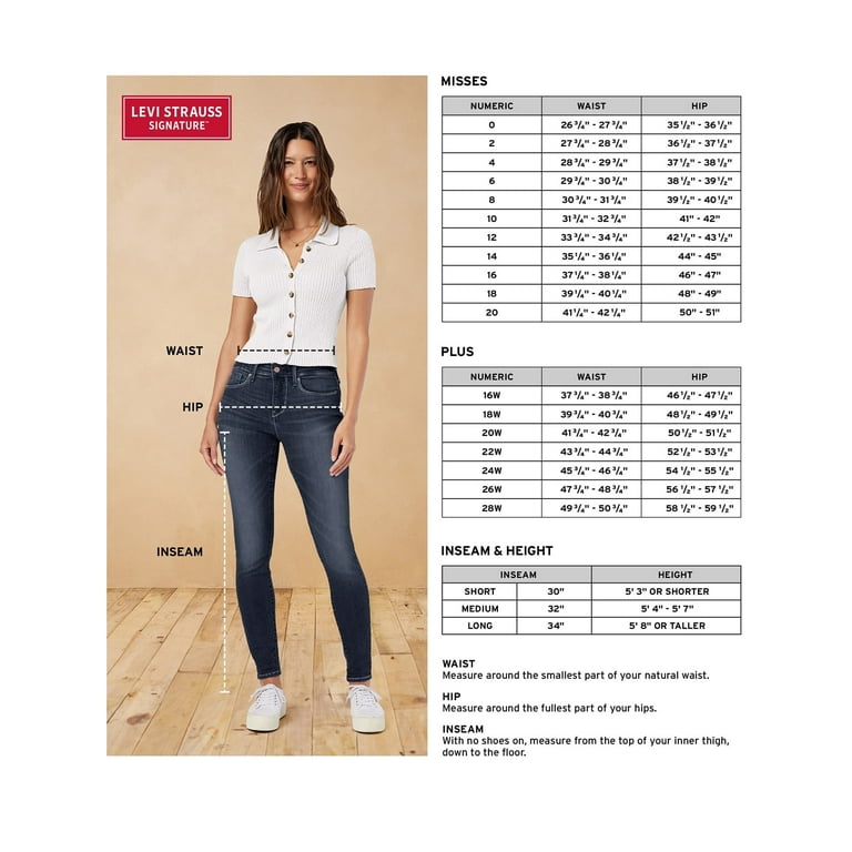 Levi Strauss Signature Women's Mid Rise Slim Fit Boyfriend Levi Strauss Signature Women's Mid Rise Slim Fit Boyfriend
