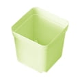 thumbnail image 1 of Flowerpots with Dish Ceramic, 10Pcs Gardening Succulent Small Square Pot Colorful Flower Pot Seedling Plastic Lightweight Practical Flower Pot, Flower Pots, 1 of 3