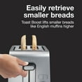 thumbnail image 6 of Proctor Silex 2-Slice Toaster with Sure-Toast Technology, Shade Selector, & Crumb Tray, Silver, 6 of 9