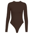 thumbnail image 4 of Jiyugala Sleepwear for Women Crew Neck Long Sleeve Bodysuit Comfortable Against The Skin Tops Sexy Body Suits Clothing Women Onesises, 4 of 4