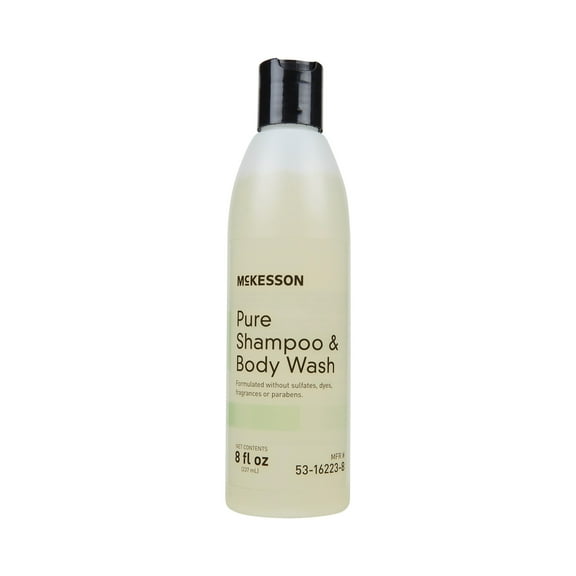 McKesson Shampoo and Body Wash, Fragrance-Free, Flip-Top Bottle, 8 Ounces, 48 Ct