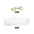 thumbnail image 3 of 100Ft Flag Pole Halyards Rope 1/4" Thick with 4 Pcs Nickel Plated Swivel Flagpoles Clips Hook(Gold), 3 of 5