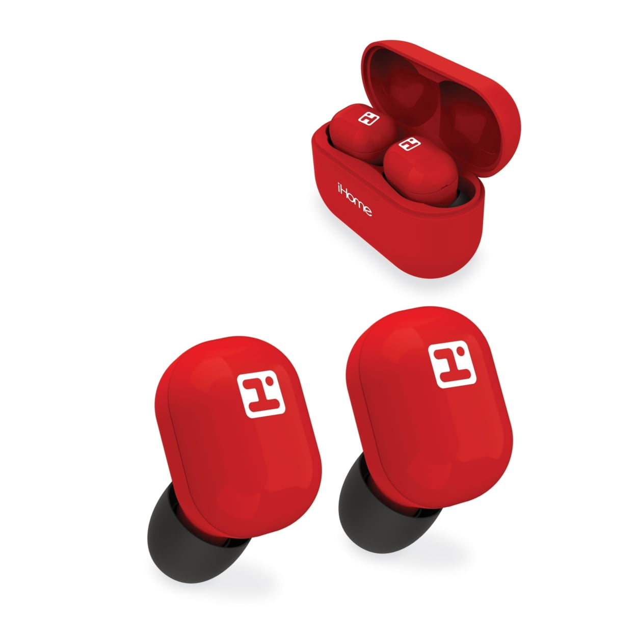 iHome XT-10 Truly Wireless Earbuds, White.