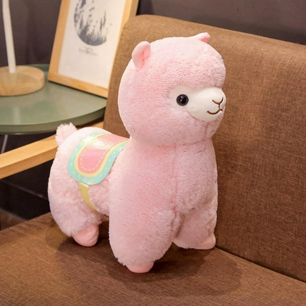 Juguete de Animación de de Animal de Alpaca, Muñ Peluche, Almohada para Oficina, Sofá, Silla, Coches - Pink_35cm Rosa_35cm Hugo Juguetes de peluche