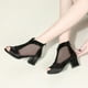thumbnail image 4 of Zapatos de baile latino de malla a la moda, zapatos de mujer para bailar salón de baile, zapatos de baile de tacón alto modernos para mujer Tango Salsa, 4 of 5