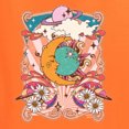thumbnail image 6 of Wild Bobby Sun and Moon Groovy Vintage Daisy Flowers Stars Vintage Men Tee, Orange, 4X-Large, 6 of 6