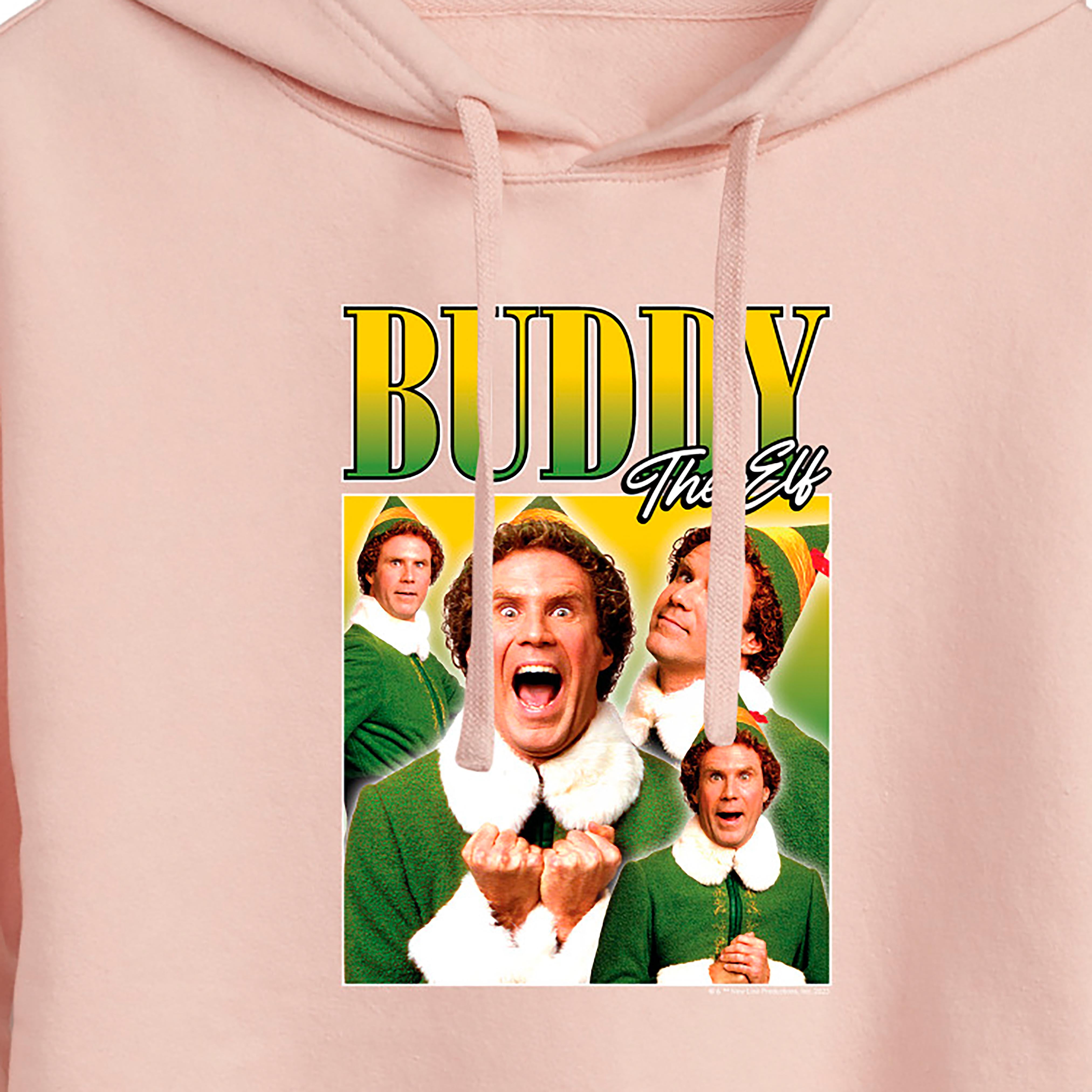 ELF - Buddy The - Juniors Cropped Pullover Hoodie