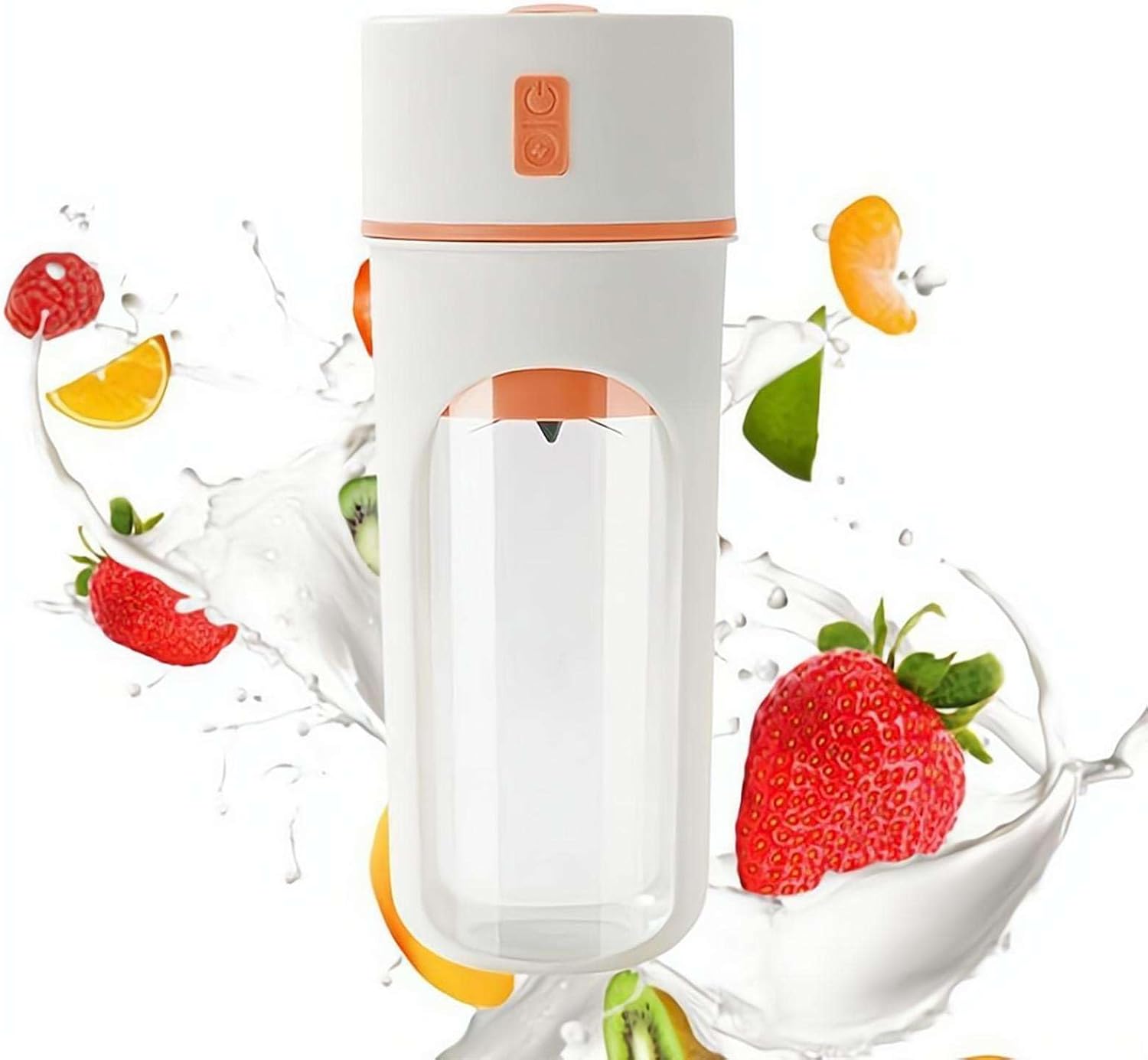 Electric Citrus Juicer, Mini Portable Cordless Juicer With Type-c Rechargeable,Multipurpose Personal Size Blenders for Smoothies,Juicing,11.49 Fl.oz,Easy Travel Friendly Kitchen Appliance