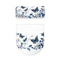 thumbnail image 5 of HELLHERO Butterfly and Floral Pattern 2 Piece Fits All Toilet Shapes Toilet Seat Lid Cover with Elastic Bottom for Stretch, 5 of 8