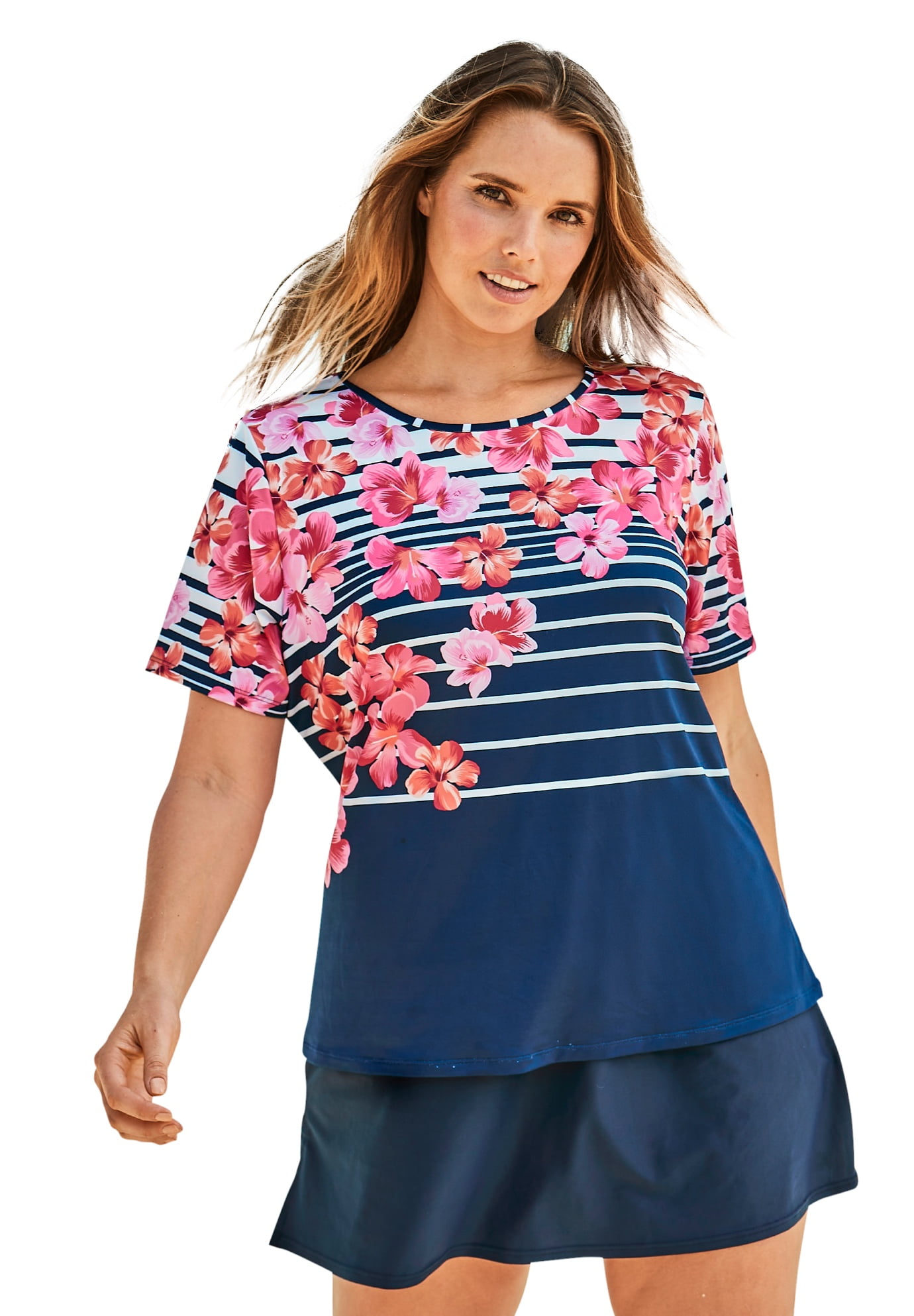 walmart plus size swimsuits in store