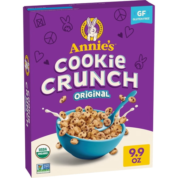 Annie’s Cookie Crunch Original Cereal, Organic, Gluten Free, Whole Grain, 9.9 oz