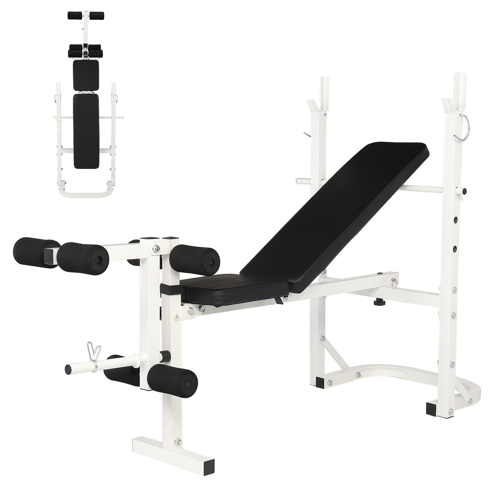 Foldable Home Gym Preacher Curl Bench Adjustable Weight Workout Bench 