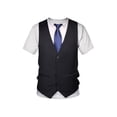 thumbnail image 4 of YUUMIN Mens Tuxedo Novelty T-Shirt Short Sleeve Suit Vest 3D Tie Printed Shirt Top Party Wedding Black S, 4 of 6