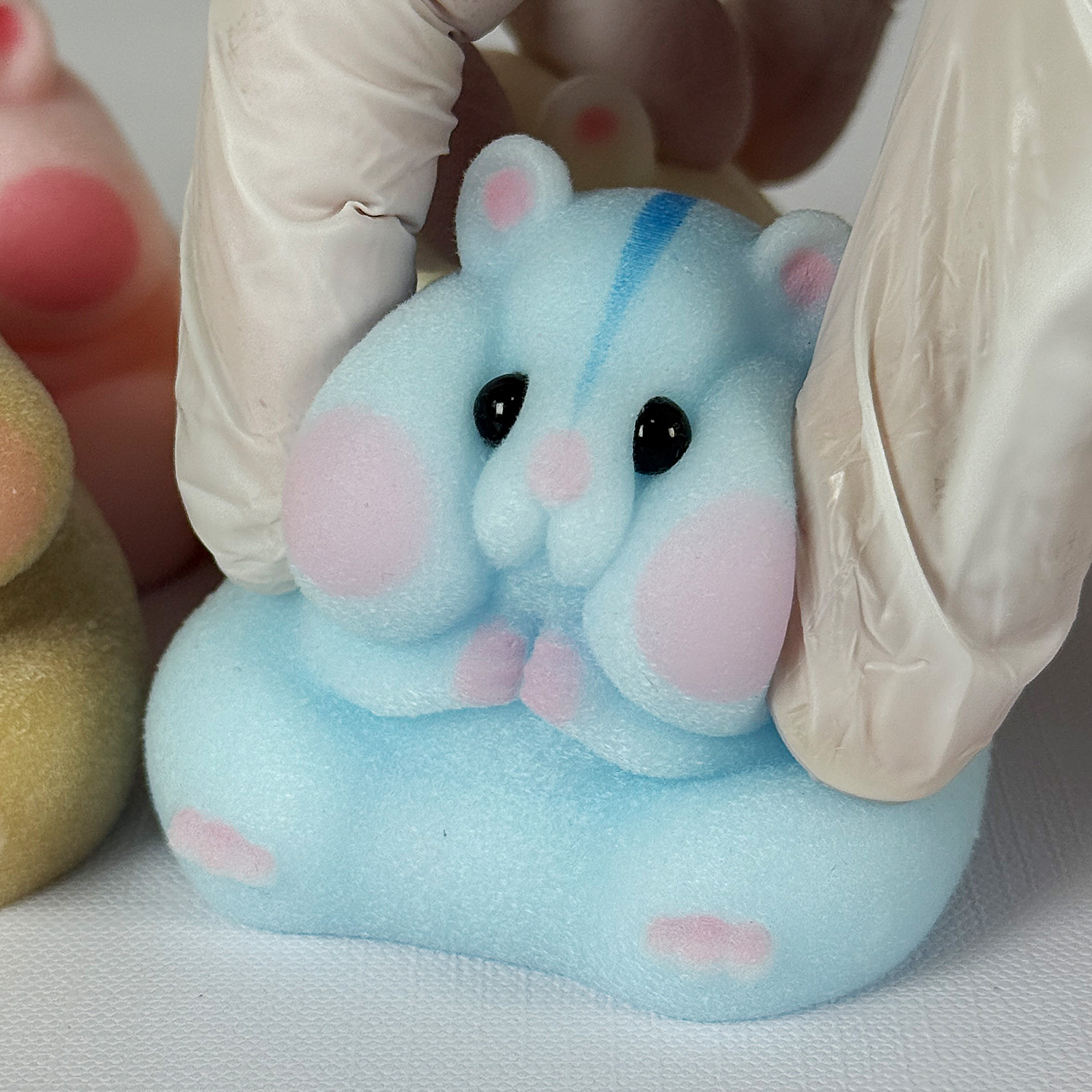 Handmade Taba Squishy Hamster Toy, Soft Silicone Mochi Fidget Toy, Cute Stress Relief Gift (4 Packs - 4 Colors)