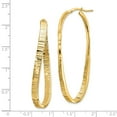 thumbnail image 4 of 14K Yellow Gold Earring Hoop Women'S Twisted 54 mm 4, 4 of 4