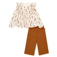 thumbnail image 2 of Modern Moments by Gerber Toddler Girl Ruffles Top and Wide Leg Pant Set, 2-Piece, Sizes 12 Months - 5T, 2 of 14