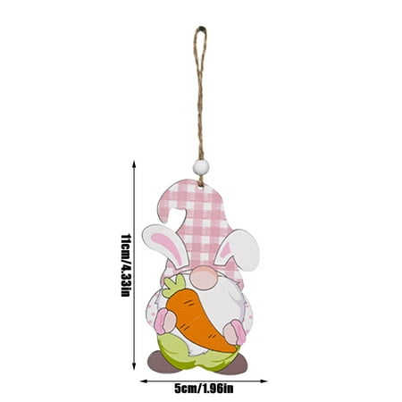 

Easter Decorations Easter Wooden Rudolph Pendant Bunny Pendant Pendant