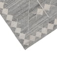 thumbnail image 4 of Benjara Rylie 5 x 8 Indoor Outdoor Area Rug, Handwoven Polyester, Gray Geometric, 4 of 5