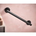 thumbnail image 2 of Moen Iso Matte Black Bathroom Safety 18-Inch Stainless Steel Modern Shower Grab Bar for Handicapped or Elderly, 2 of 6