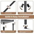thumbnail image 4 of M MZG 5-Tier Black Heavy Duty Metal Wire Shelving Unit, 13.8"D x 35.4"W x 68.5"H, 1250 lbs Capacity for Garage Kitchen Bathroom, 4 of 7