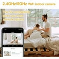 thumbnail image 3 of 1080P Indoor Wifi Security Camera, 360 ° Ip Camera Compatible With Alexa Google Home, Night Vision, Motion Tracking, Two-Way Audio For Babies And Pets (C23-2), 3 of 4