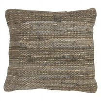 Saro Lifestyle 2891.BG18SP 18 in. Chindi Poly Filled Throw Pillow