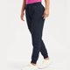 thumbnail image 2 of pantalones de mujer pantalones deportivos casuales de color sólido con bolsillos y pantalones de jogging con cordón azul marino / xl, 2 of 7