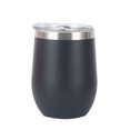 thumbnail image 3 of Paquete de 2 copas de vino de acero inoxidable aisladas con tapa, regalo de camping para mujeres, 3 of 8