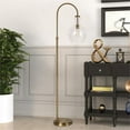thumbnail image 2 of Maklaine Contemporary Metal Arc Floor Lamp in Brass and Gold, 2 of 12