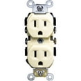 thumbnail image 2 of Leviton Commercial Grade Duplex Outlet - Decora - 1 Piece, Off-White, 2 of 2