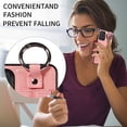 thumbnail image 4 of Allytech Wallet Case for Samsung Galaxy A73 5G, [Card Slot] [Ring Buckle] [Adjustable Wristband with Snap Buckles] Premium PU Leather Kickstand Shockproof Case Cover for Women Men - Pink, 4 of 10